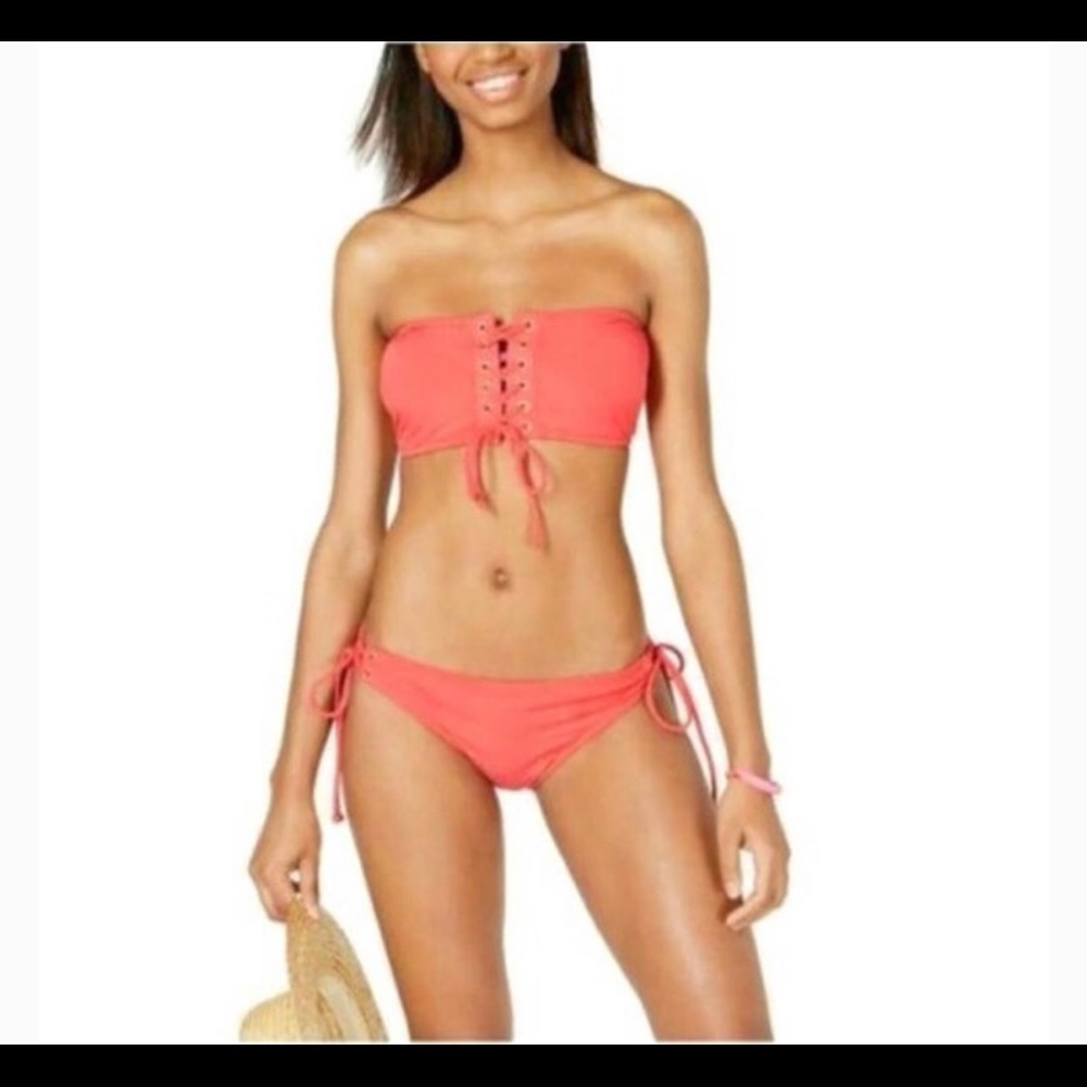 Lace Up Bikini Top